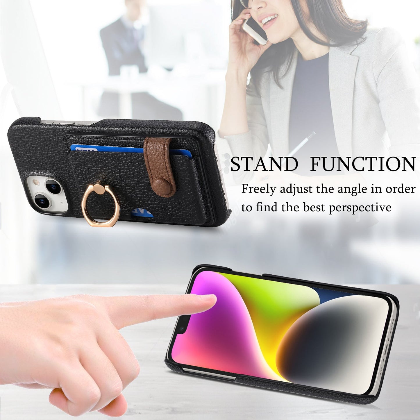 Sarung Dompet iPhone Motif Leci