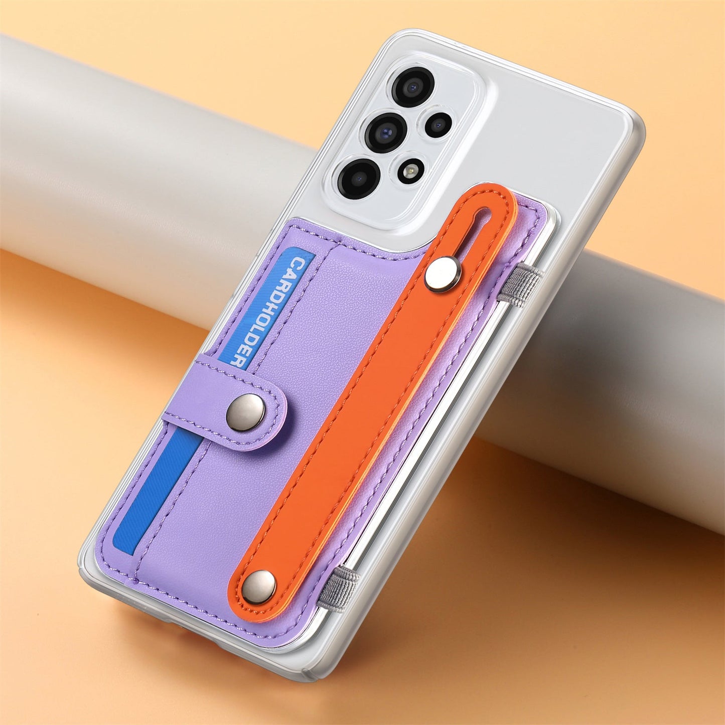 Gelang Pemegang Kartu Warna Pastel Kreatif untuk Samsung