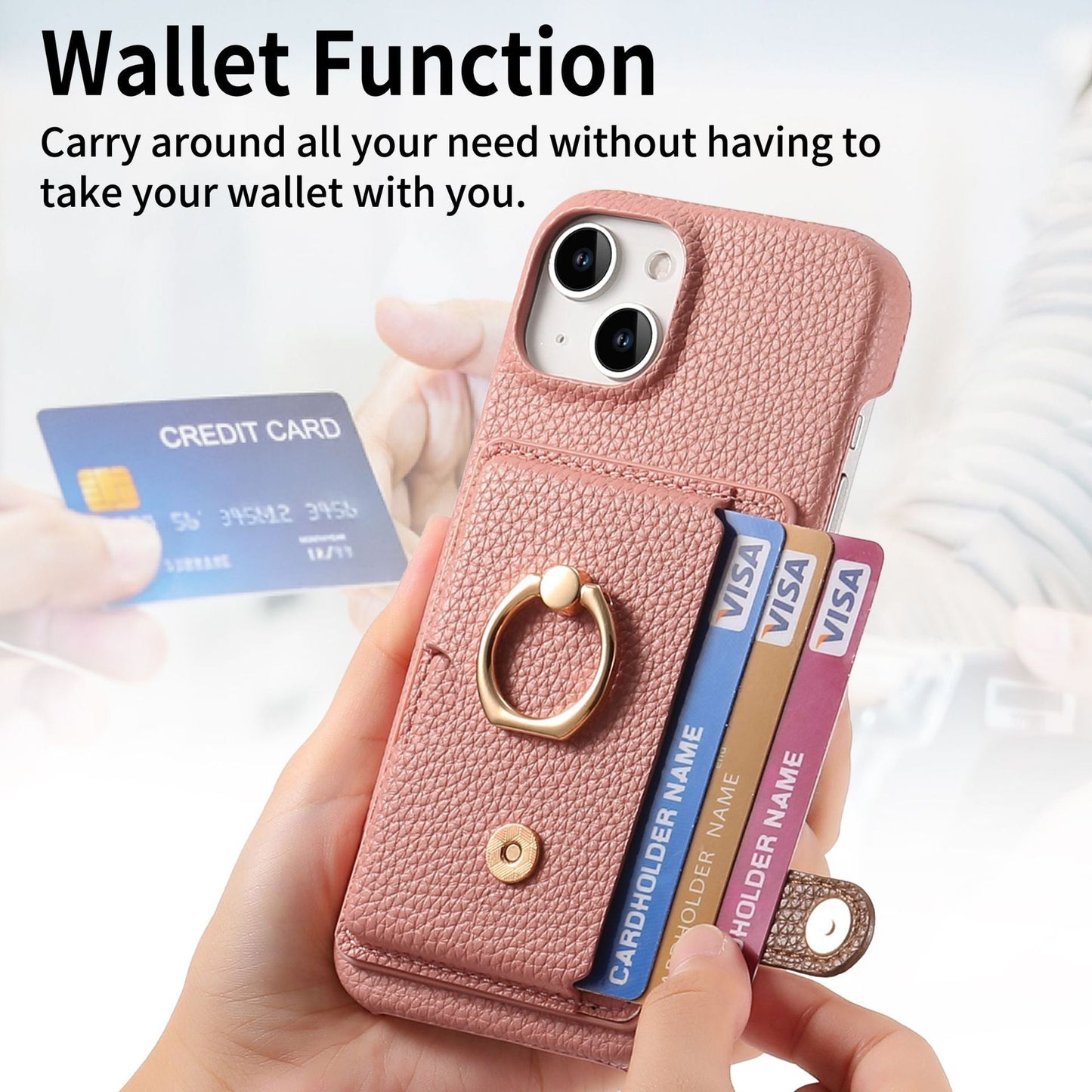 Sarung Dompet iPhone Motif Leci