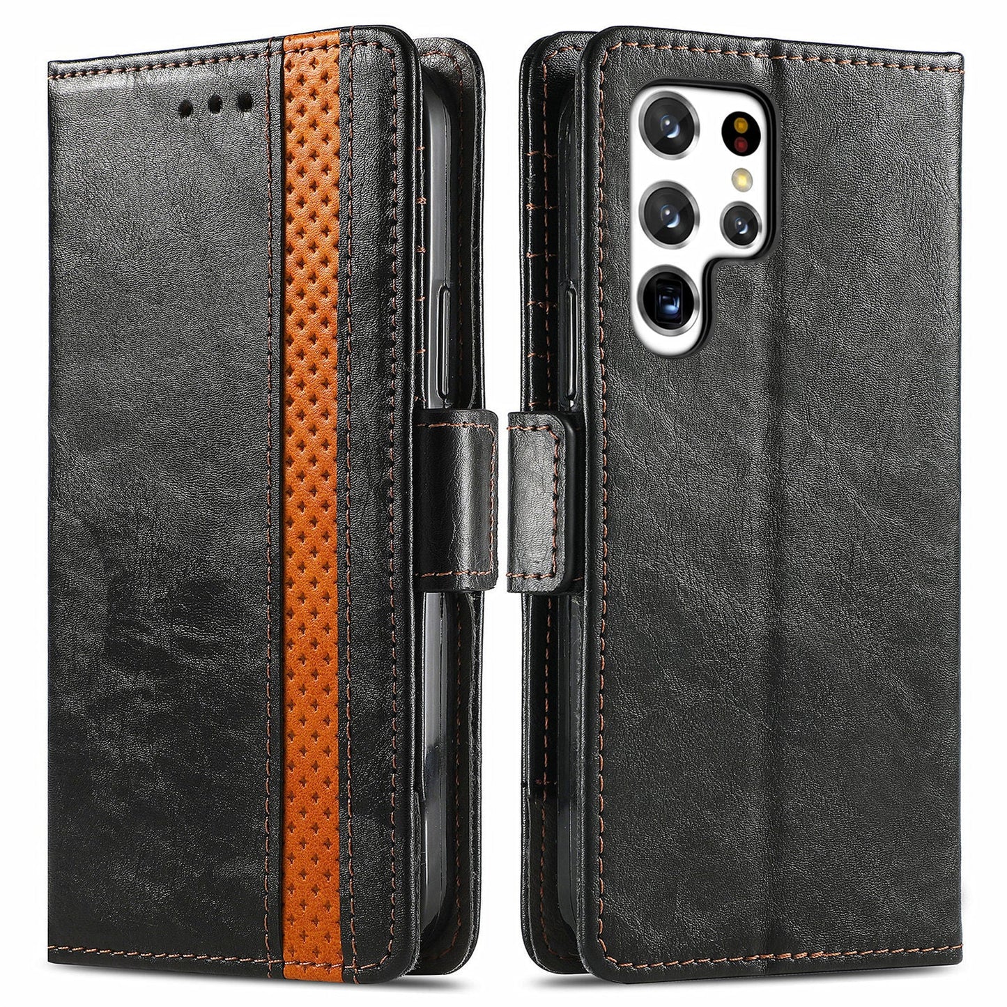 Casing pelindung Samsung flip magnetik sikat anti maling kulit