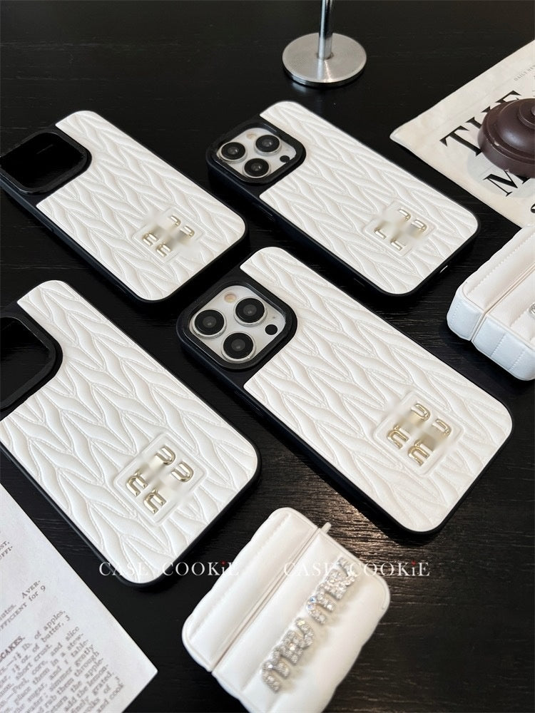Casing iPhone kulit sederhana yang trendi