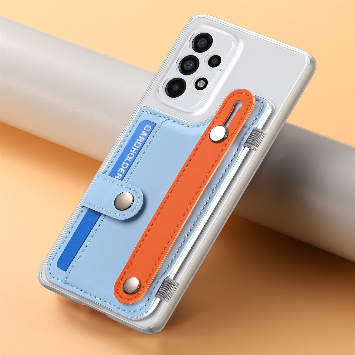Gelang Pemegang Kartu Warna Pastel Kreatif untuk Samsung