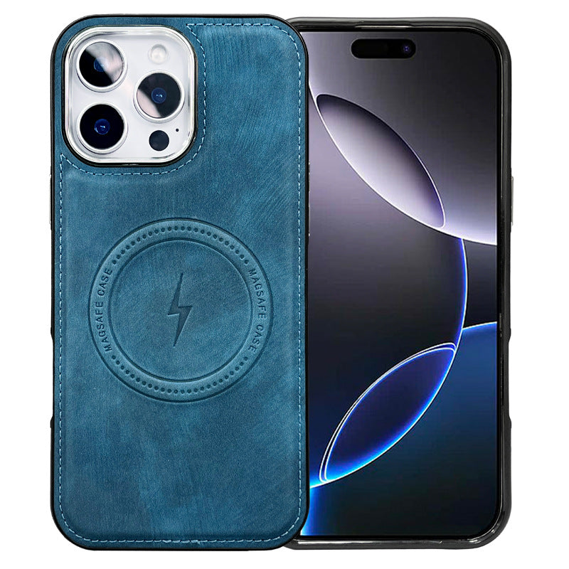 Casing iPhone Magnetik Kulit Lightning