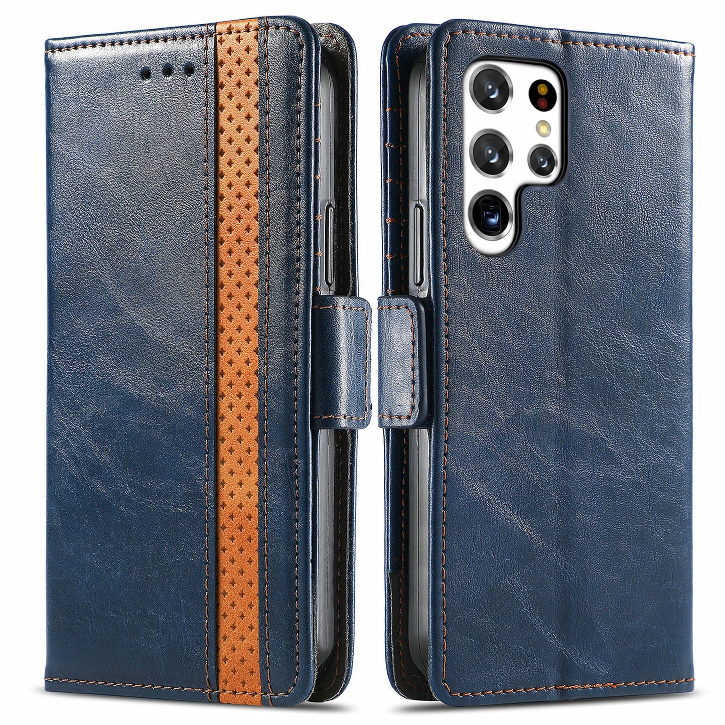 Casing pelindung Samsung flip magnetik sikat anti maling kulit