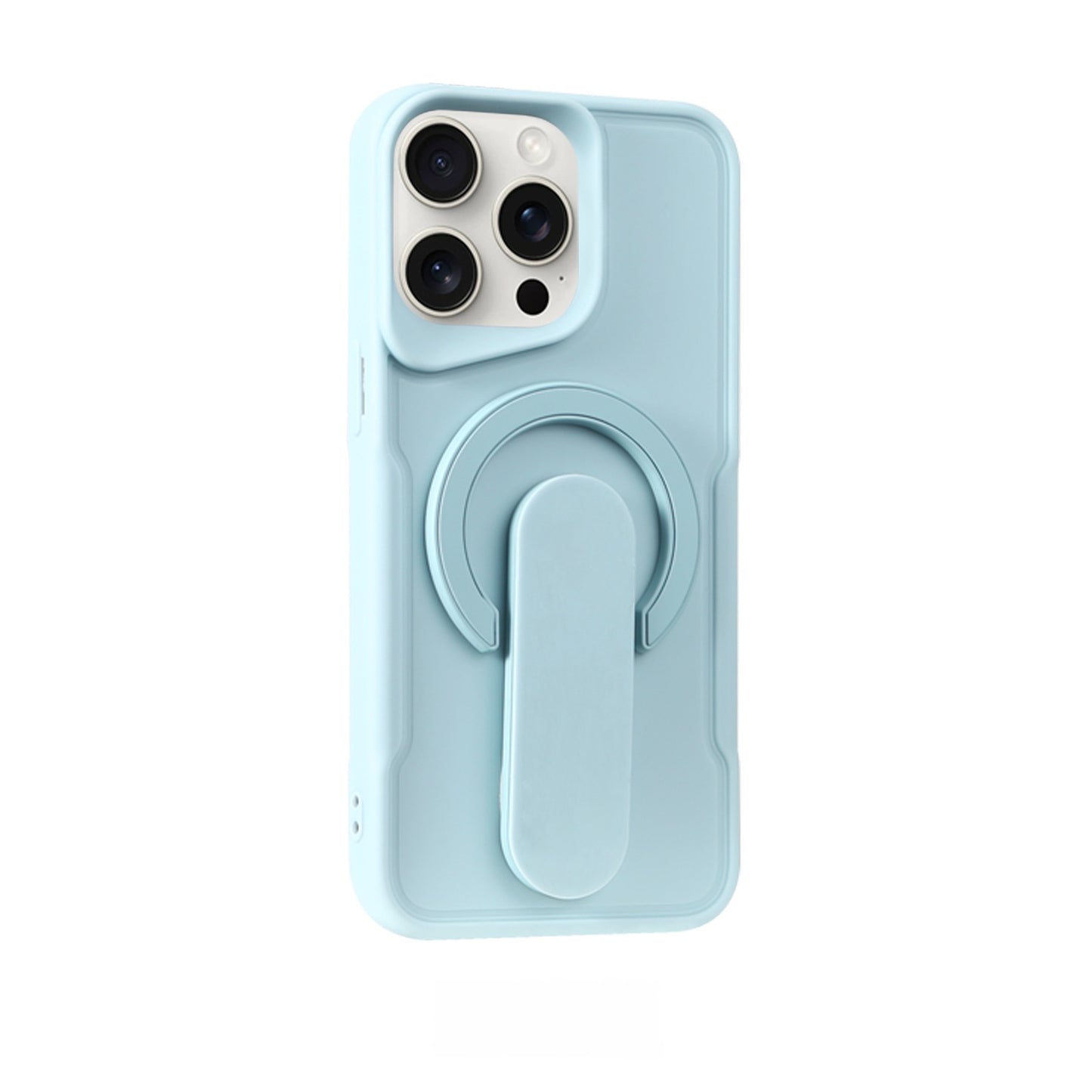Casing Ponsel Apple dengan Dudukan Lipat Magnetik Silikon