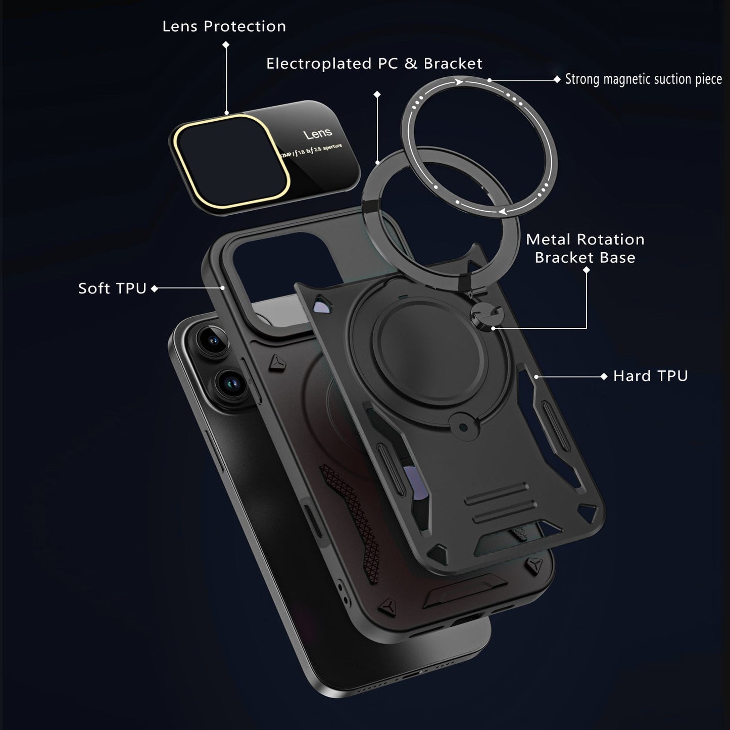 Casing Ponsel Apple Tempat Magnet Jendela Udun Malaking