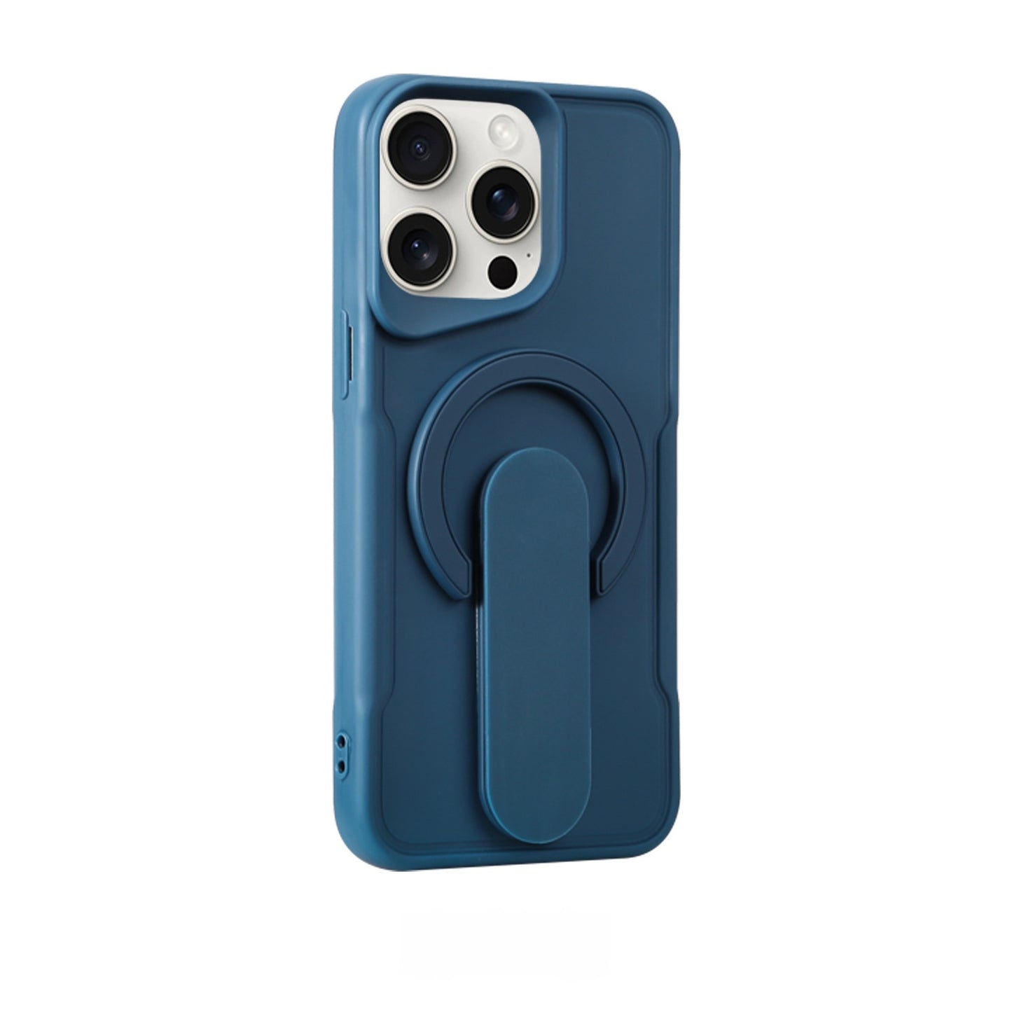 Casing Ponsel Apple dengan Dudukan Lipat Magnetik Silikon
