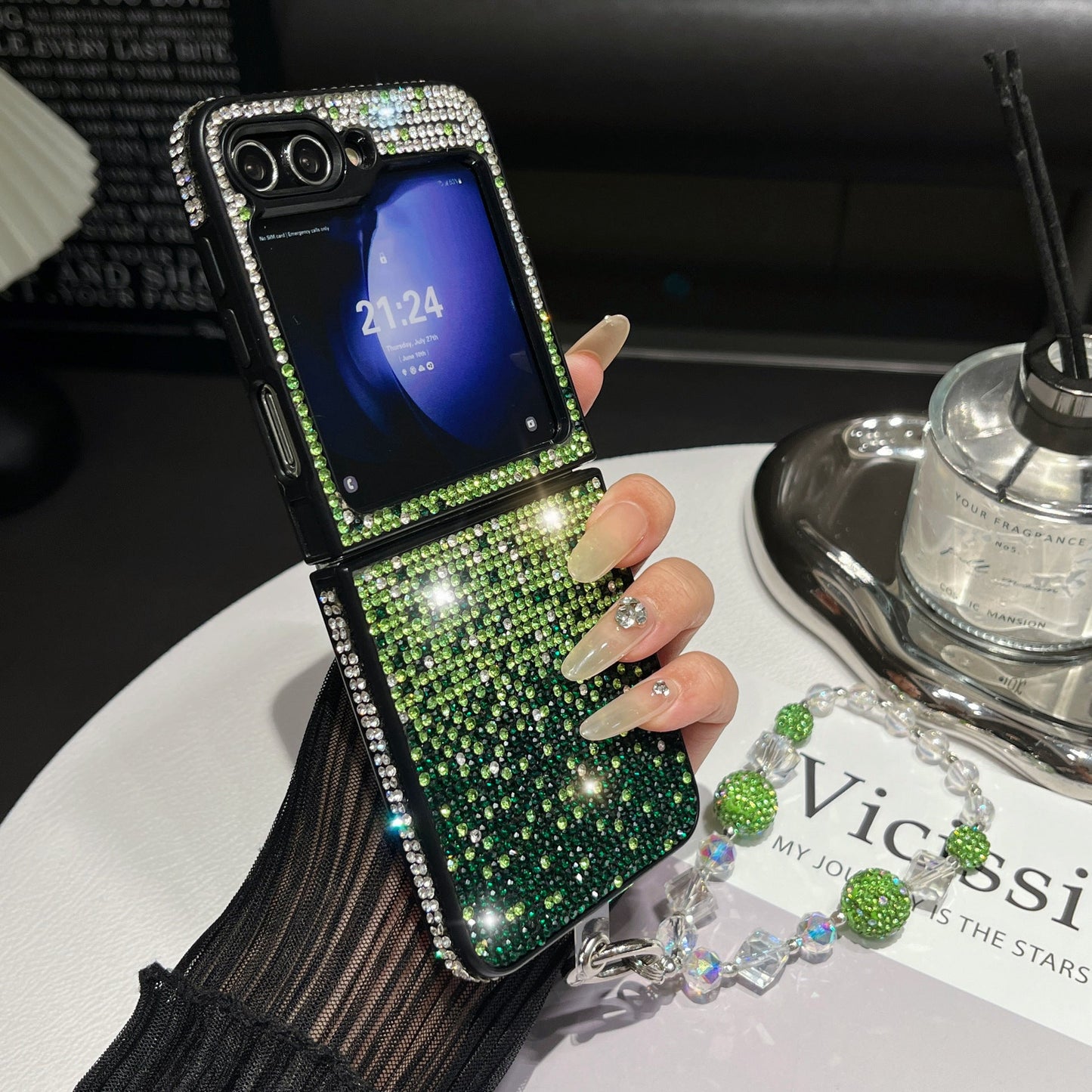 Casing Berlian Mewah Untuk Seri Samsung Galaxy Z Flip
