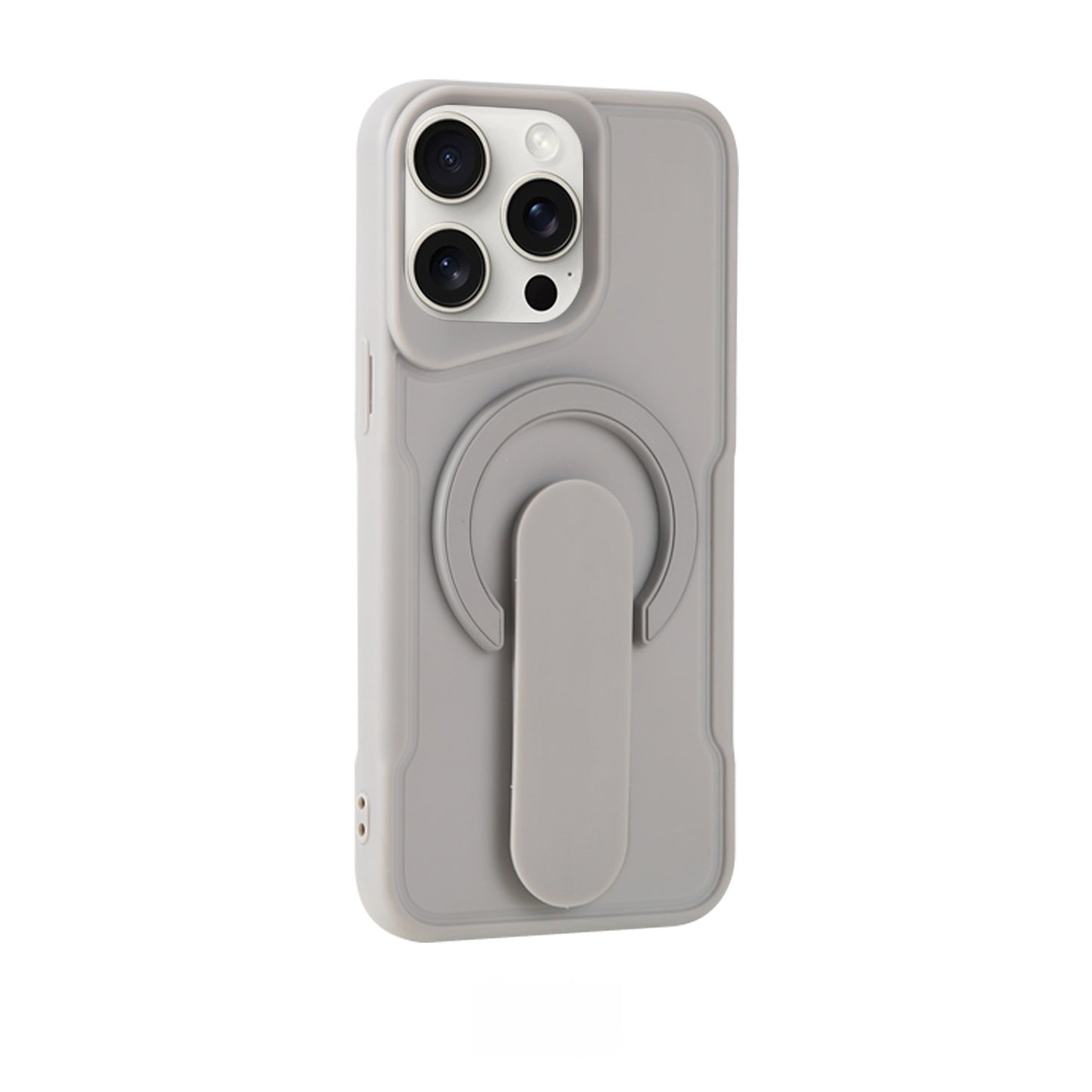 Casing Ponsel Apple dengan Dudukan Lipat Magnetik Silikon