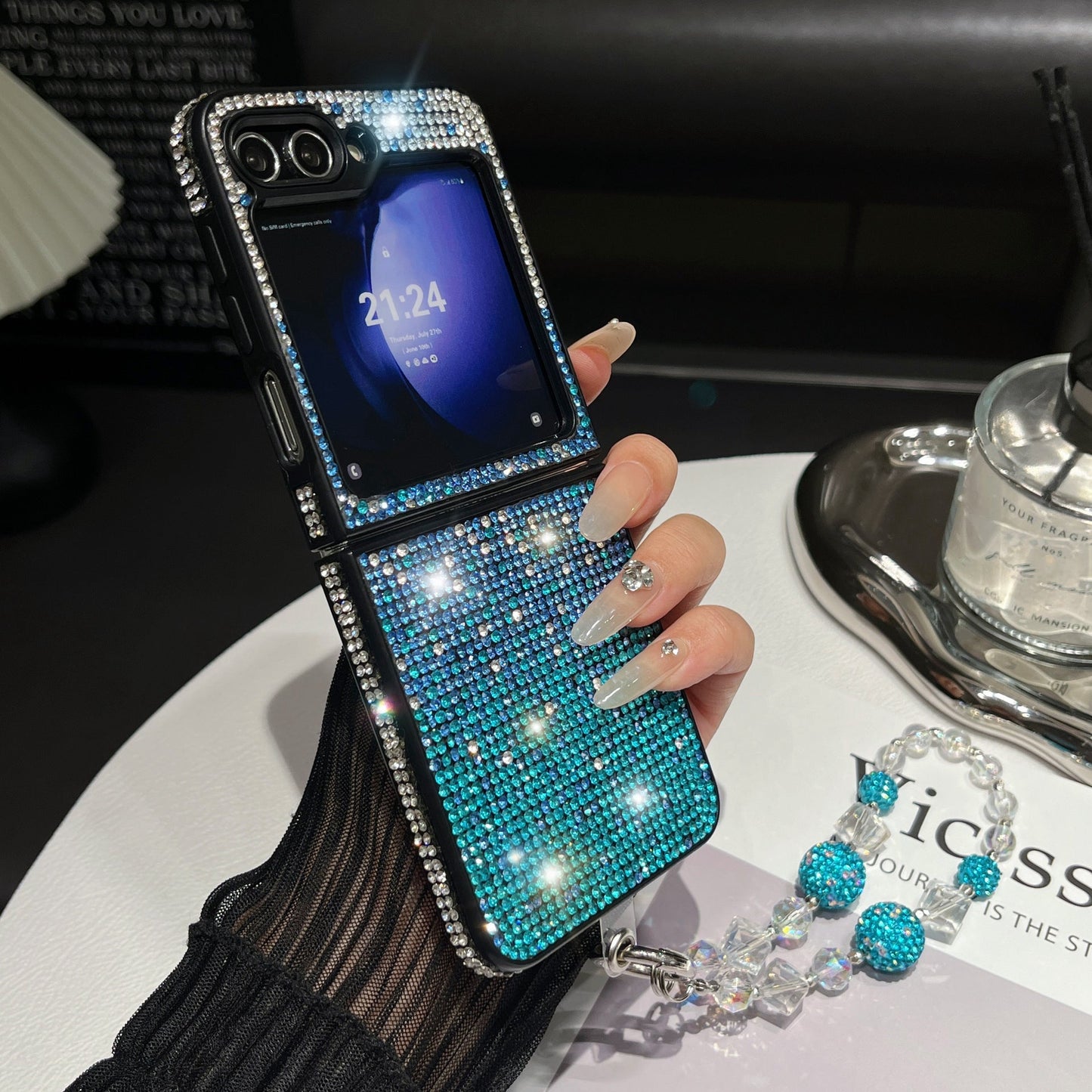Casing Berlian Mewah Untuk Seri Samsung Galaxy Z Flip