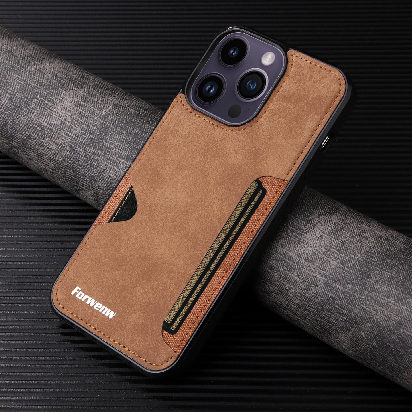 Casing iPhone slot kartu gaya bisnis