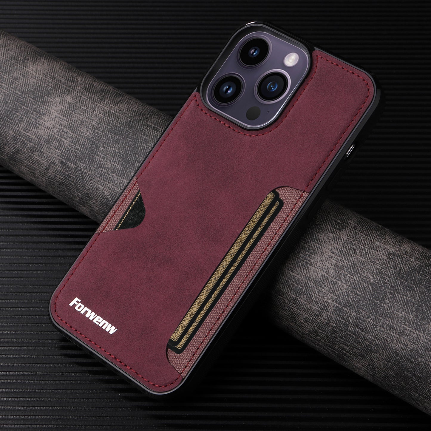 Casing iPhone slot kartu gaya bisnis