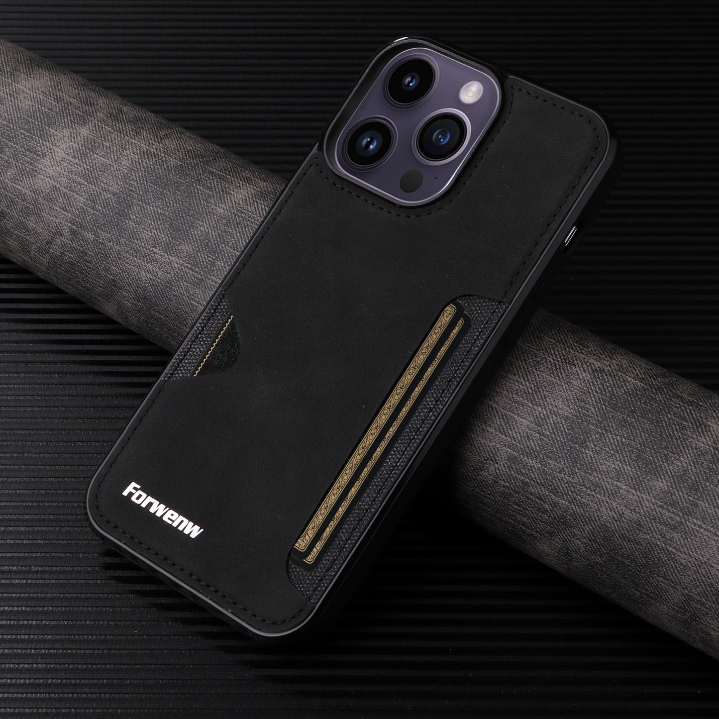 Casing iPhone slot kartu gaya bisnis