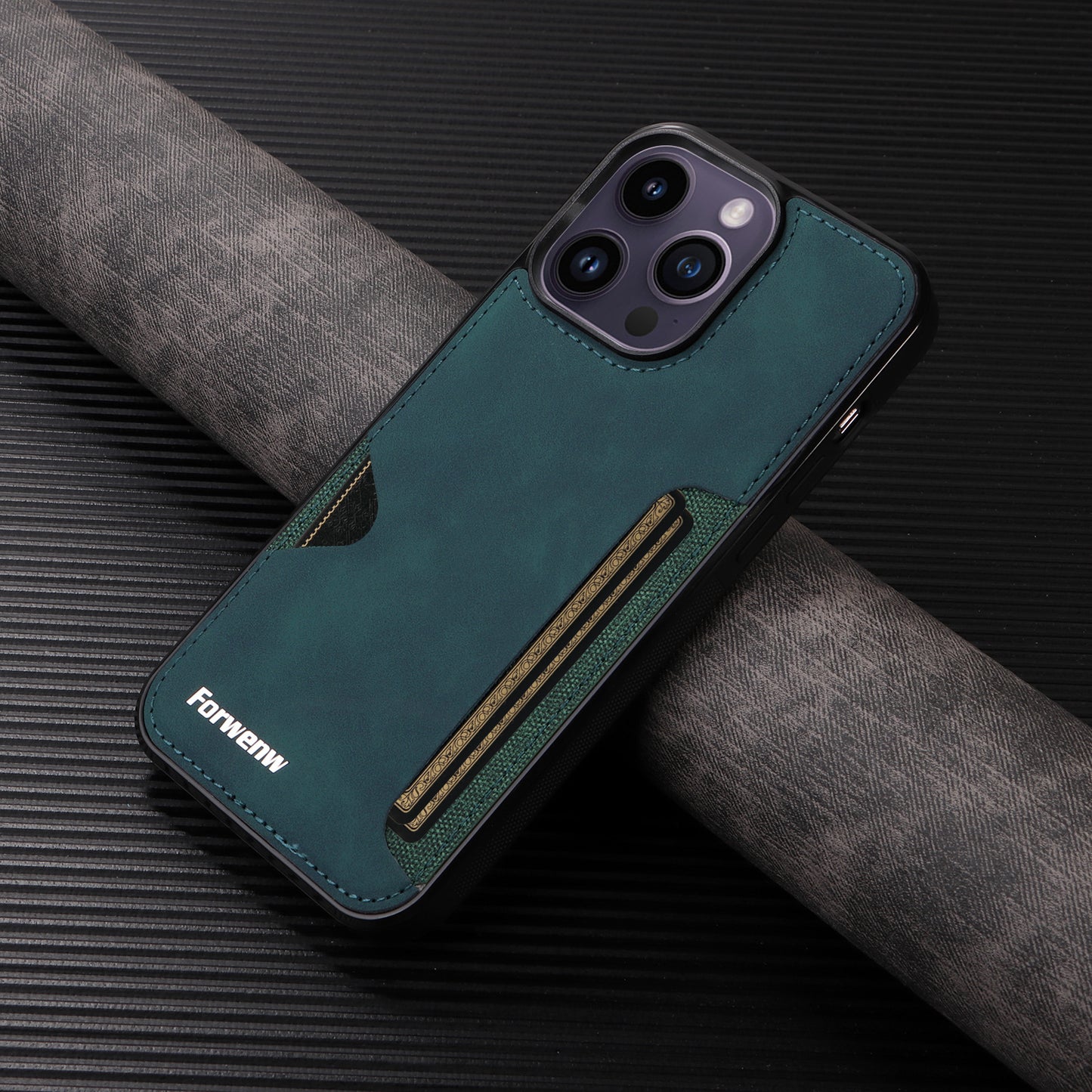Casing iPhone slot kartu gaya bisnis