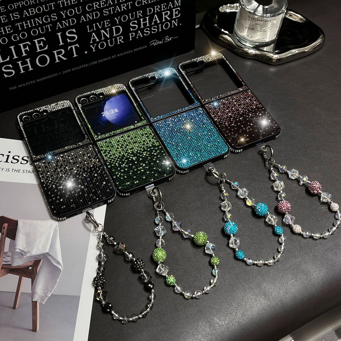Casing Berlian Mewah Untuk Seri Samsung Galaxy Z Flip