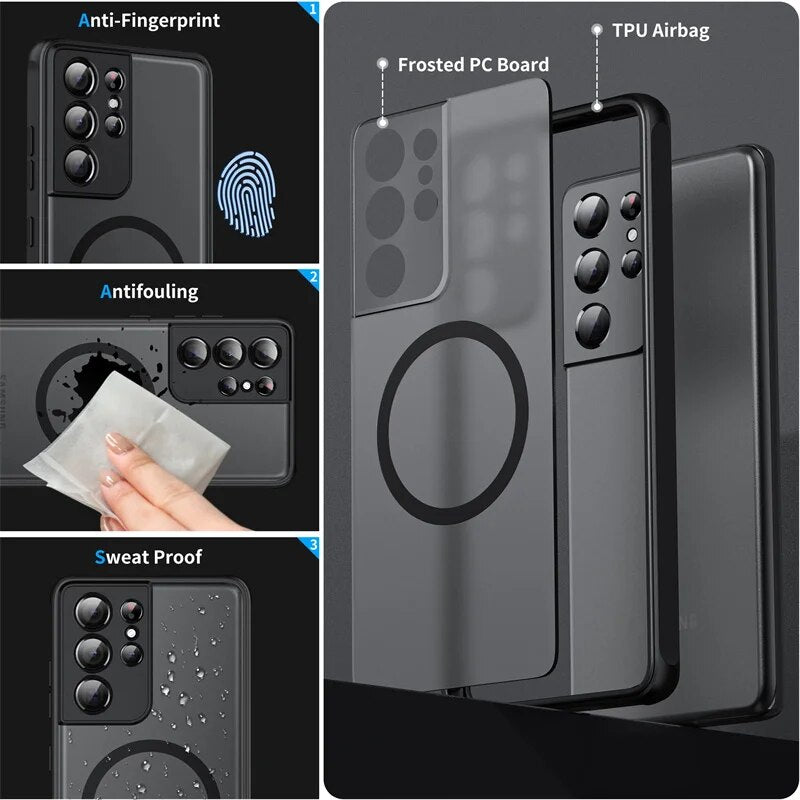 Casing Matte Magnetik Untuk Samsung