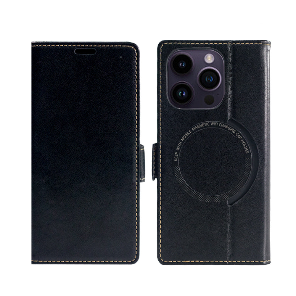 Casing iPhone Magnetik Dompet Kulit