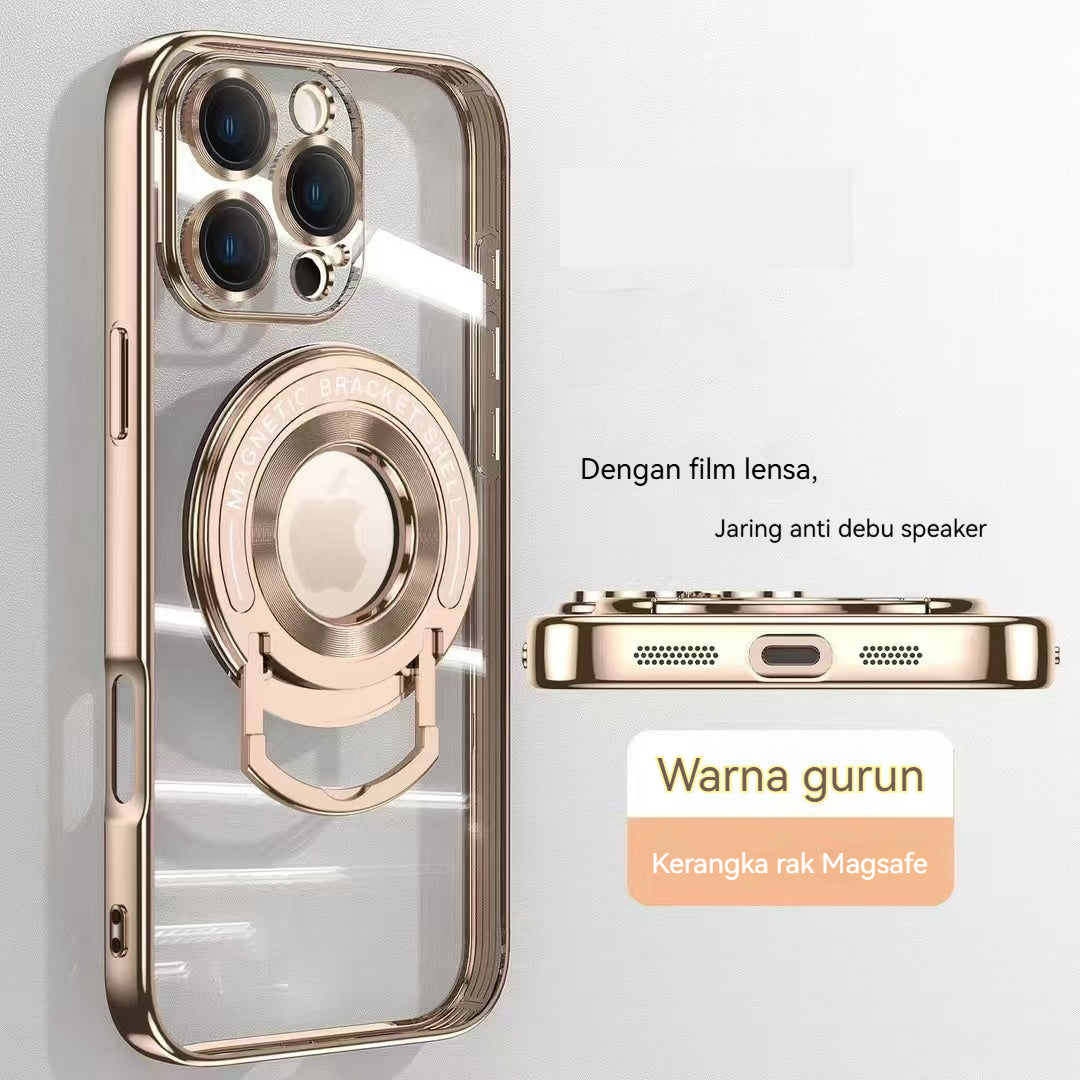 Braket batang tarik magnet casing ponsel Apple