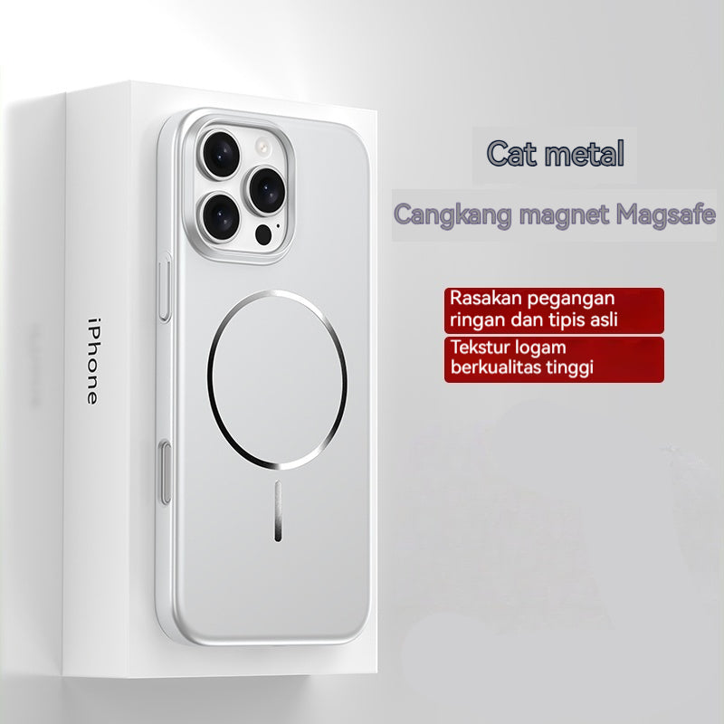 Casing iPhone magnetik logam ultra tipis