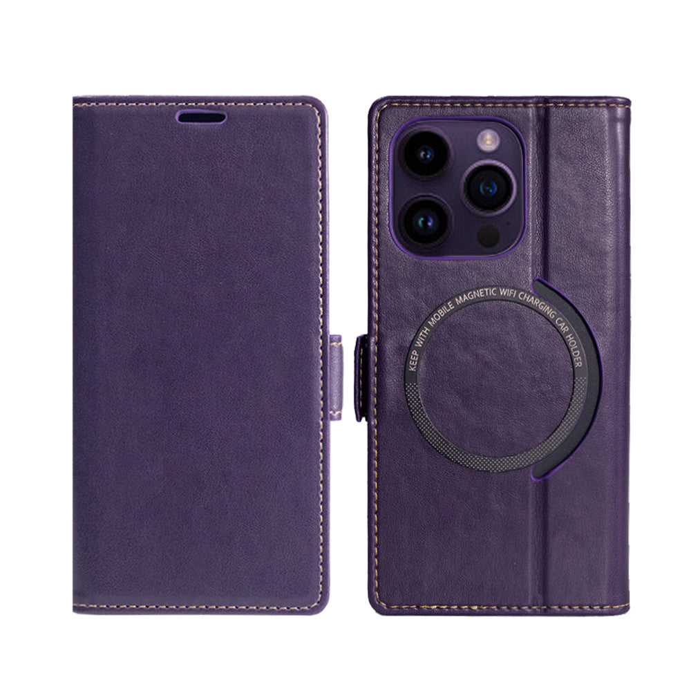 Casing iPhone Magnetik Dompet Kulit