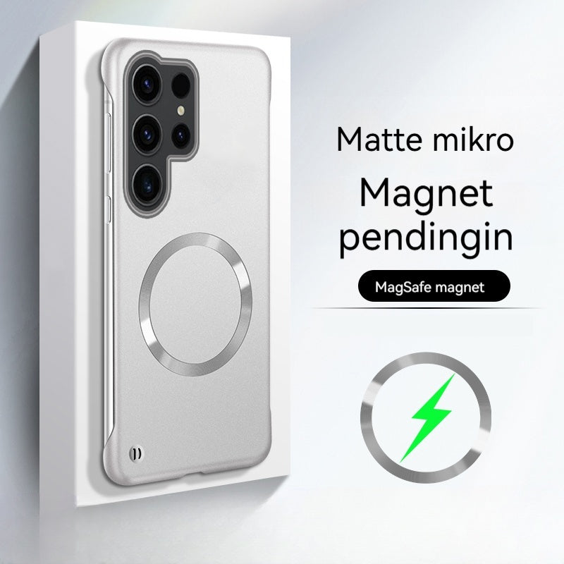 Casing ponsel Samsung magnetik tanpa batas ultra-tipis