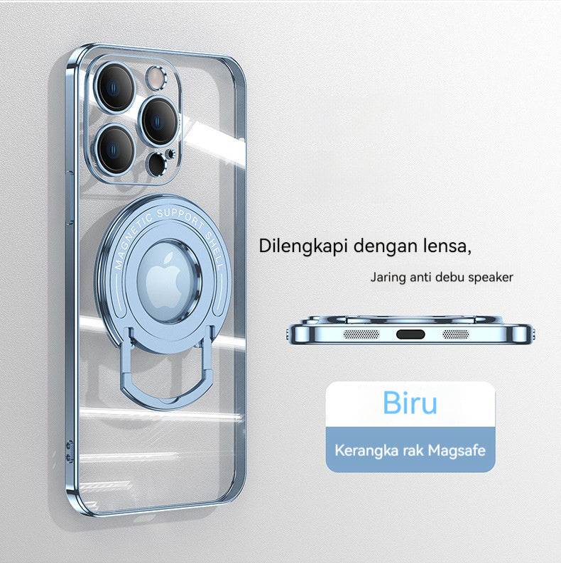 Braket batang tarik magnet casing ponsel Apple