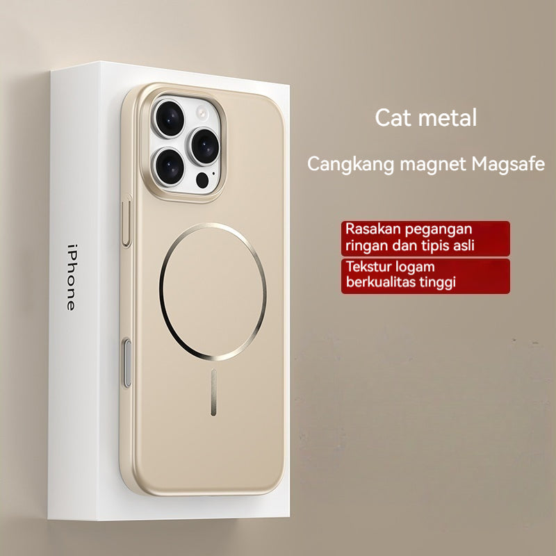 Casing iPhone magnetik logam ultra tipis