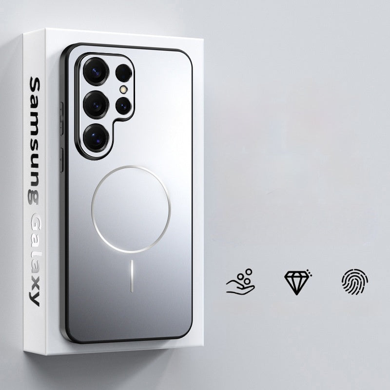 Casing ponsel Samsung magnetik all-inclusive yang modis dan personal
