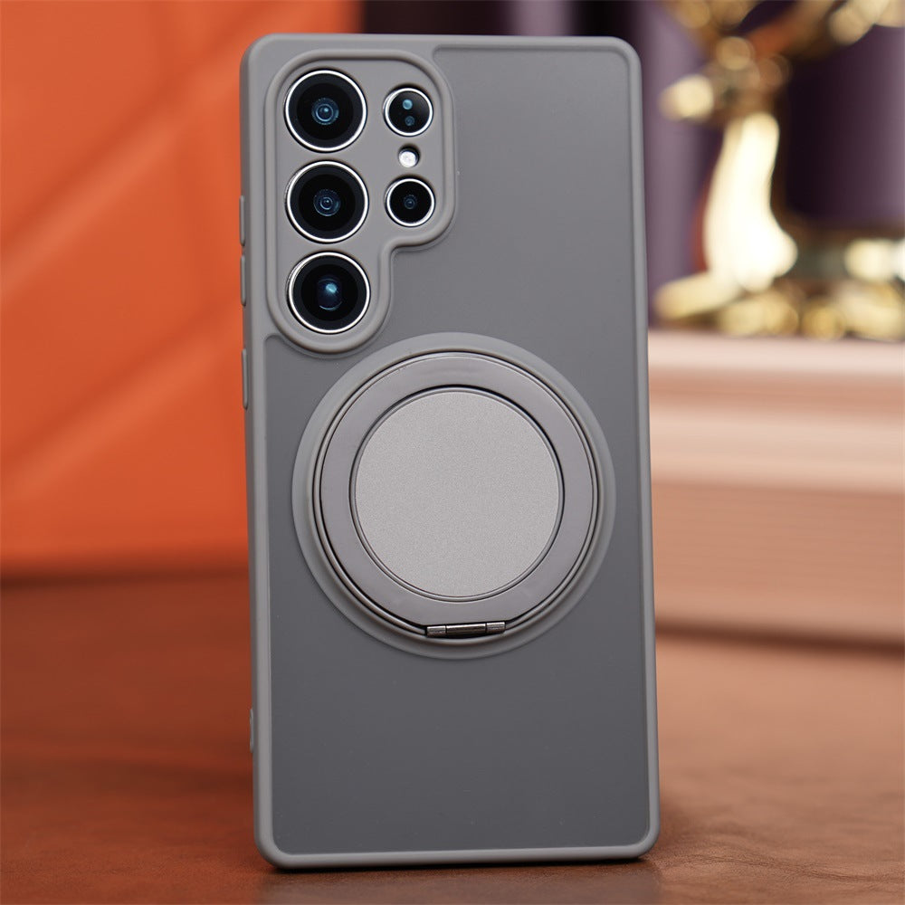Casing ponsel Samsung dengan braket magnet lipat yang dapat diputar