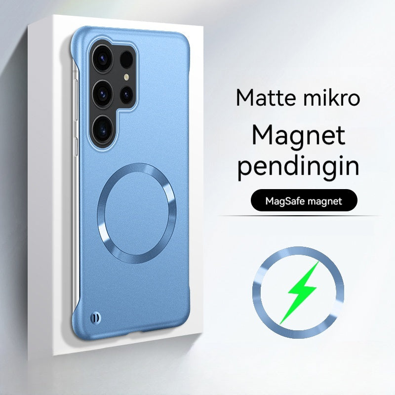 Casing ponsel Samsung magnetik tanpa batas ultra-tipis