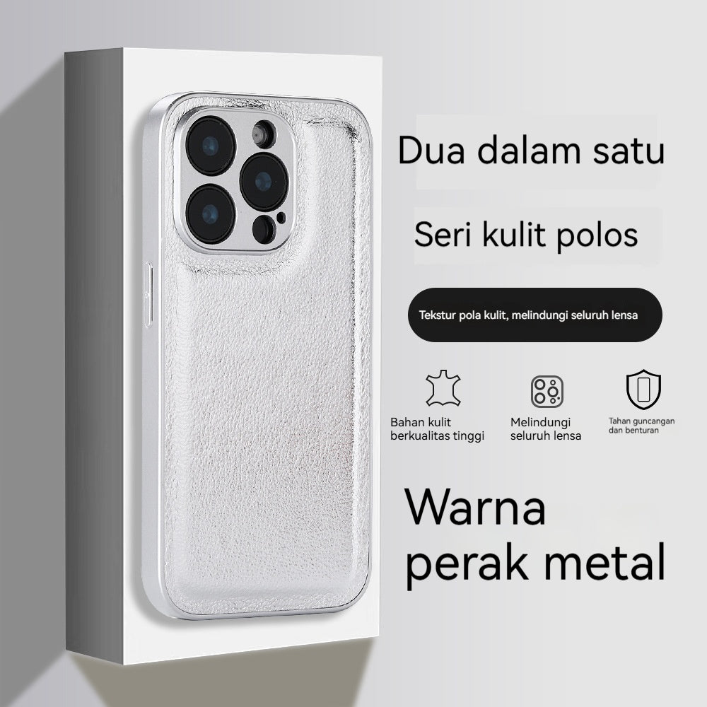 Casing ponsel Apple motif leci dua-dalam-satu yang unik