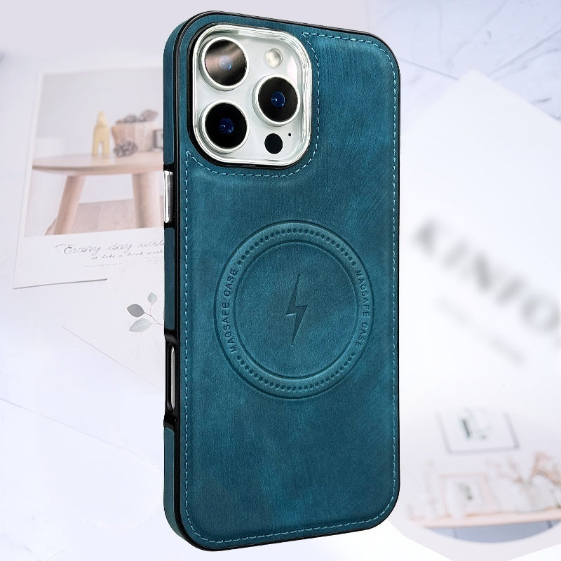 Casing iPhone Magnetik Kulit Lightning