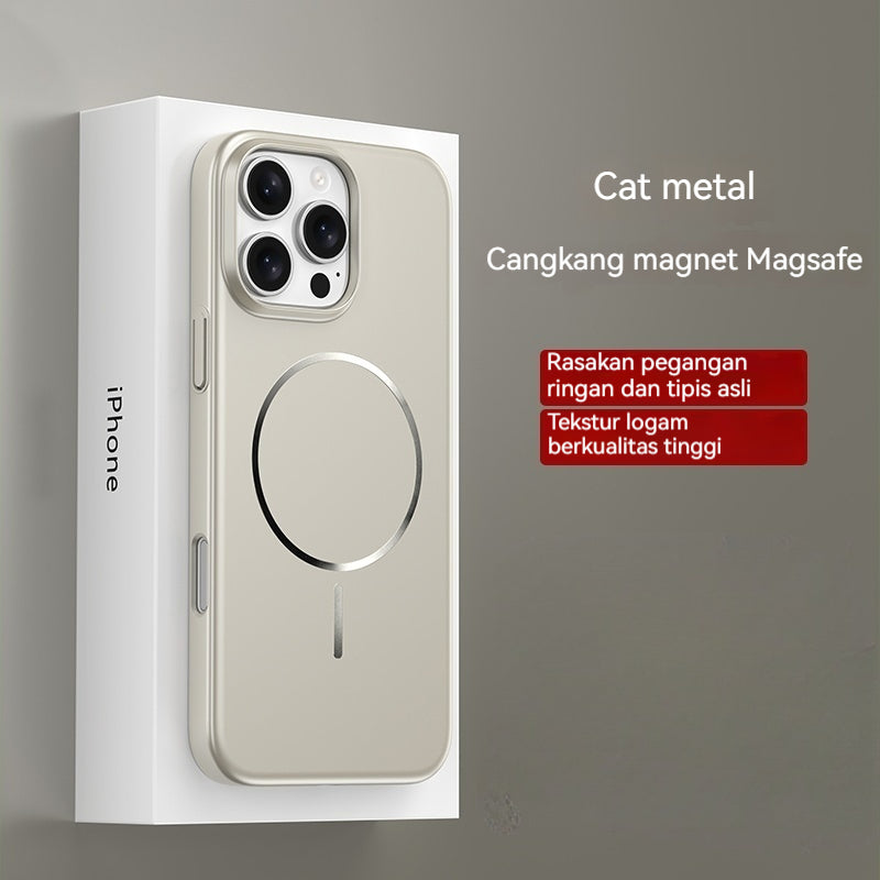 Casing iPhone magnetik logam ultra tipis