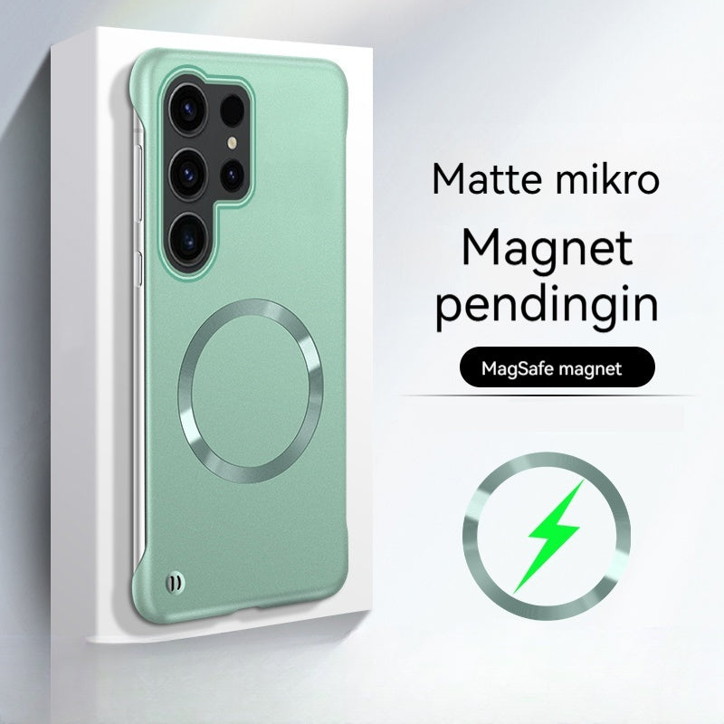 Casing ponsel Samsung magnetik tanpa batas ultra-tipis