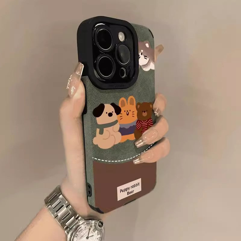 Cartoon animal Apple phone cases