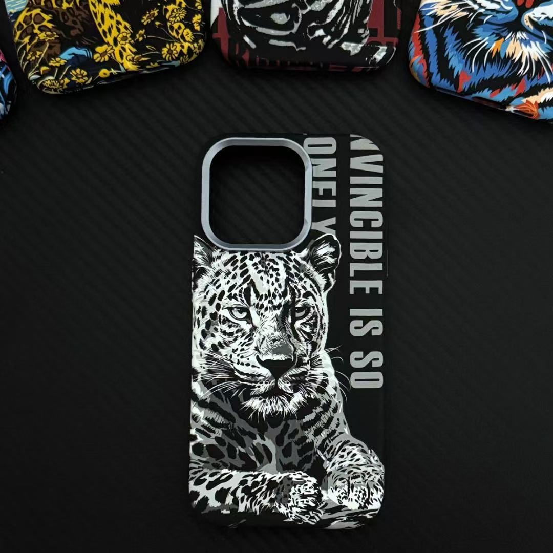 Casing Ponsel Apple Magnetik Hewan Timbul Bercahaya