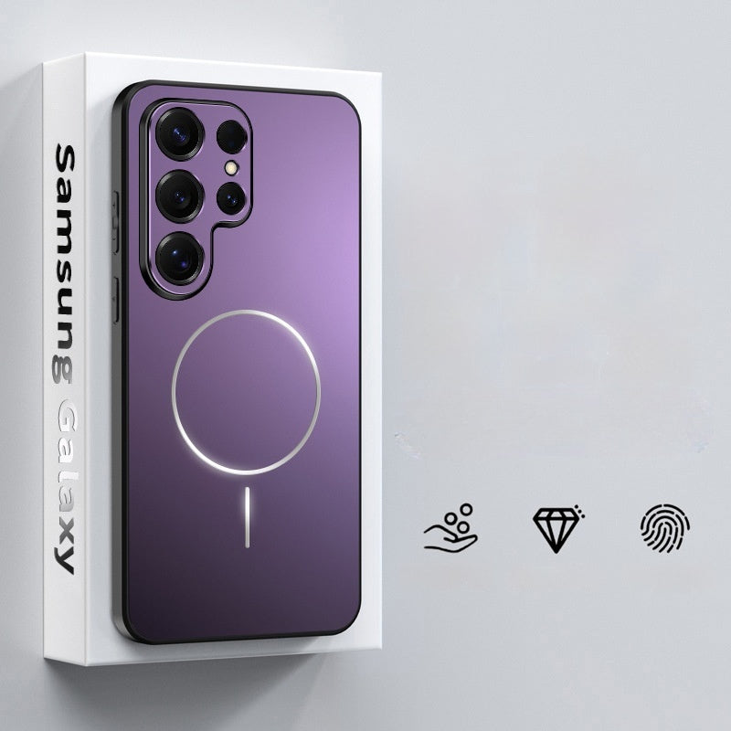 Casing ponsel Samsung magnetik all-inclusive yang modis dan personal