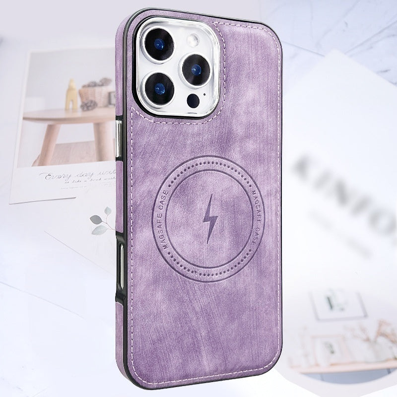 Casing iPhone Magnetik Kulit Lightning