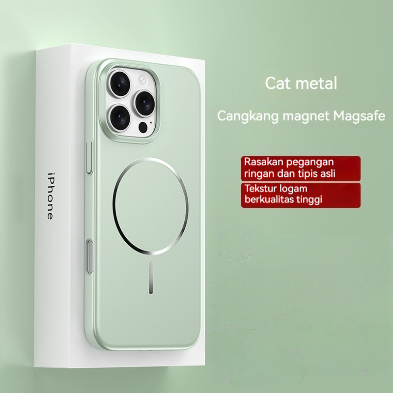 Casing iPhone magnetik logam ultra tipis
