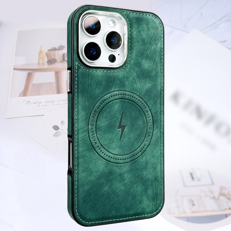 Casing iPhone Magnetik Kulit Lightning