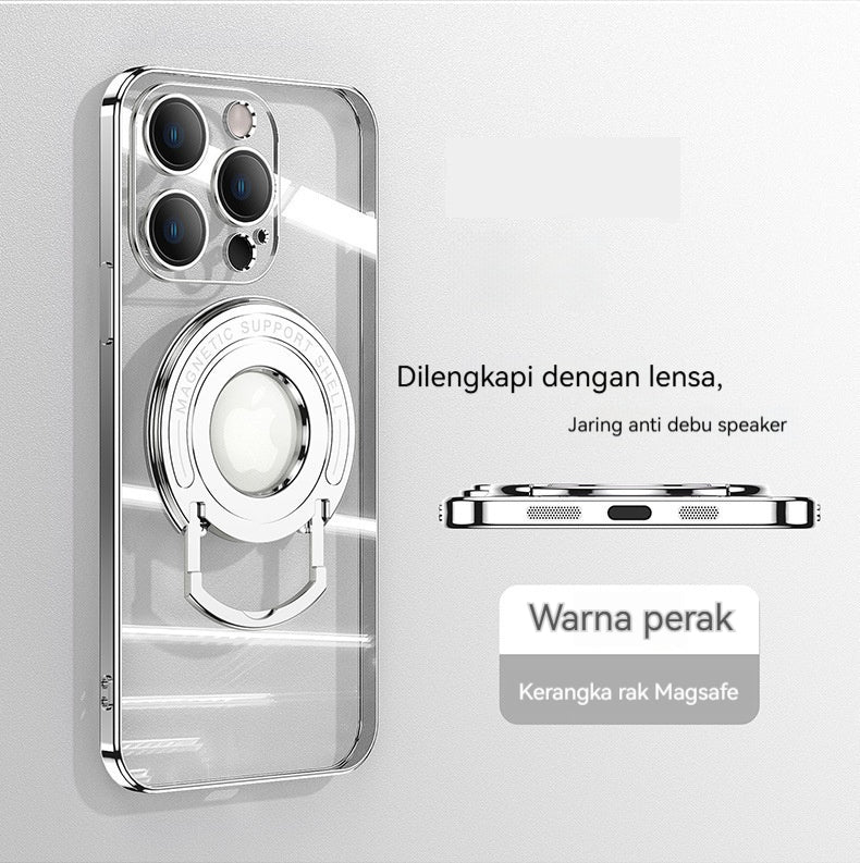 Braket batang tarik magnet casing ponsel Apple