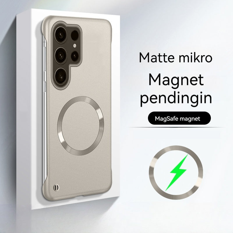 Casing ponsel Samsung magnetik tanpa batas ultra-tipis