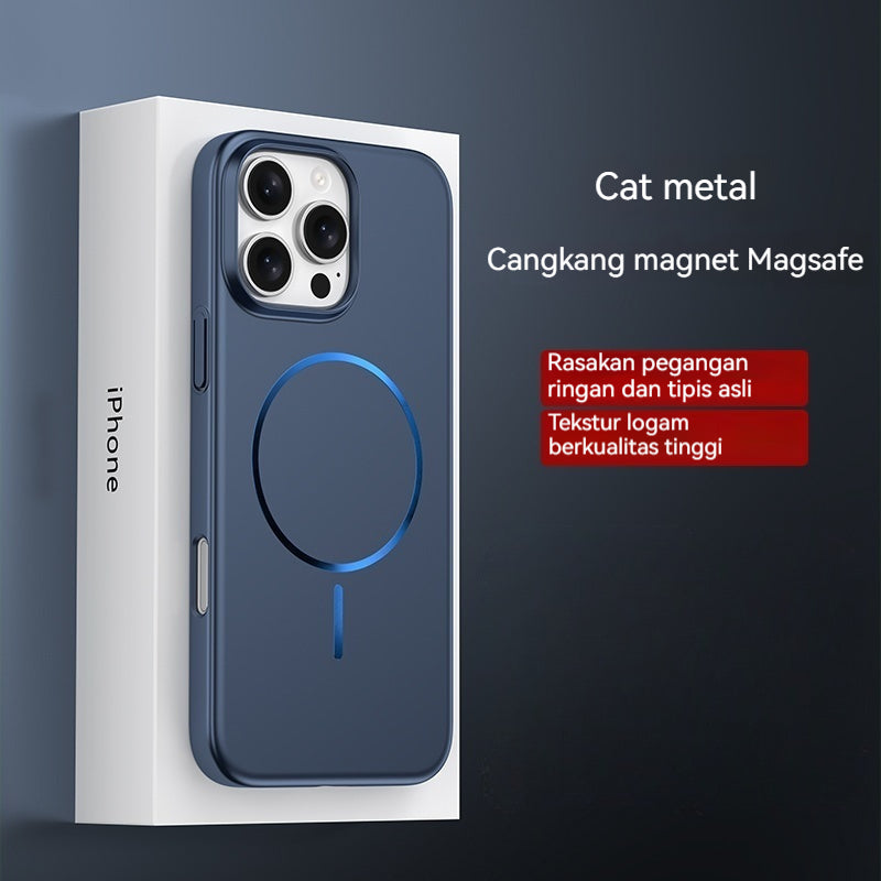 Casing iPhone magnetik logam ultra tipis