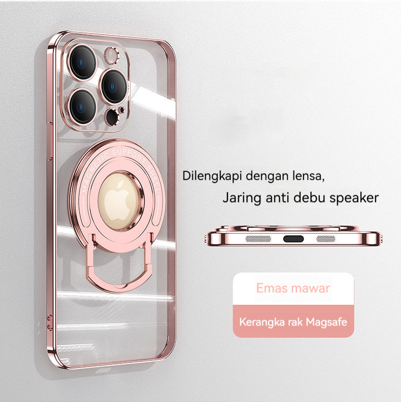 Braket batang tarik magnet casing ponsel Apple