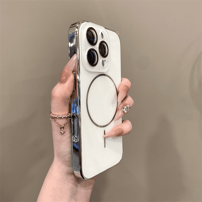 Casing ponsel Apple kaca tempered mewah dan ringan
