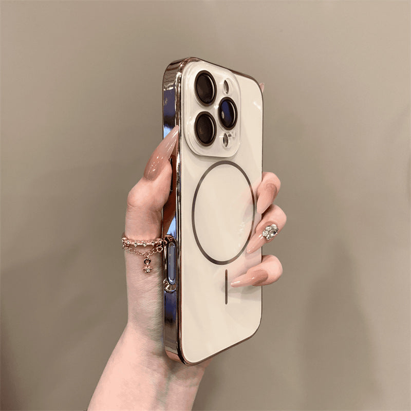 Casing ponsel Apple kaca tempered mewah dan ringan