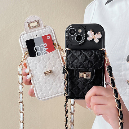 Casing Ponsel Apple Mata Besar Rantai Kupu-kupu INS 