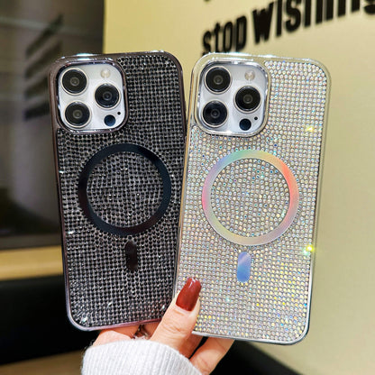 Casing iPhone berlian magnetik berlapis elektro 