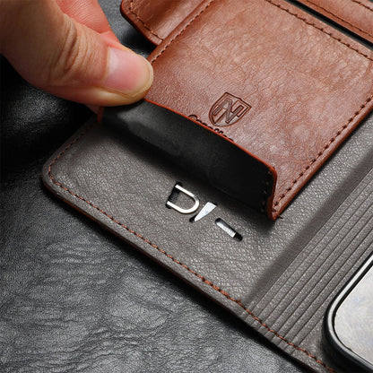 Casing pelindung Samsung flip magnetik sikat anti maling kulit 