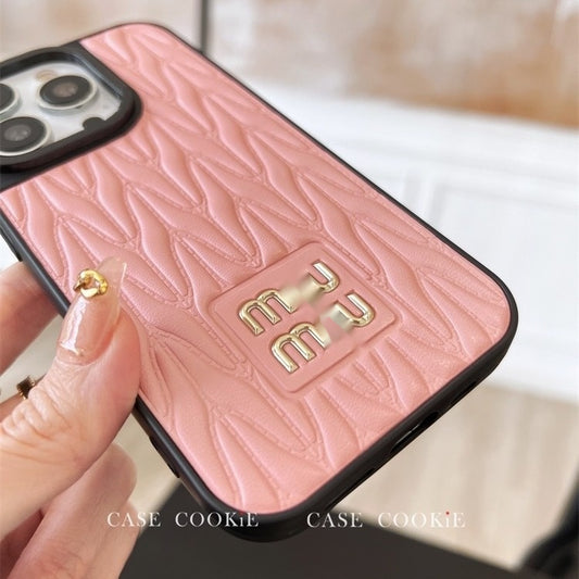 Casing iPhone kulit sederhana yang trendi